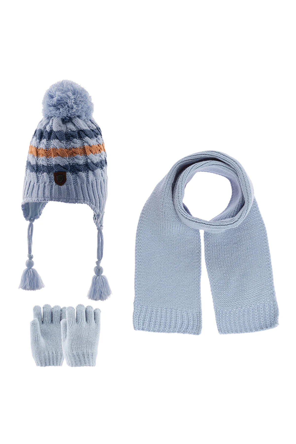 Kitti 1-4 Years Old Boys & Kids Scarf Hat Glove 3-Piece Set AWT2316009-R020-75